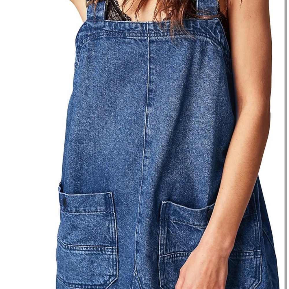 Denim Blue Women's Dress - Picture 3 of 6